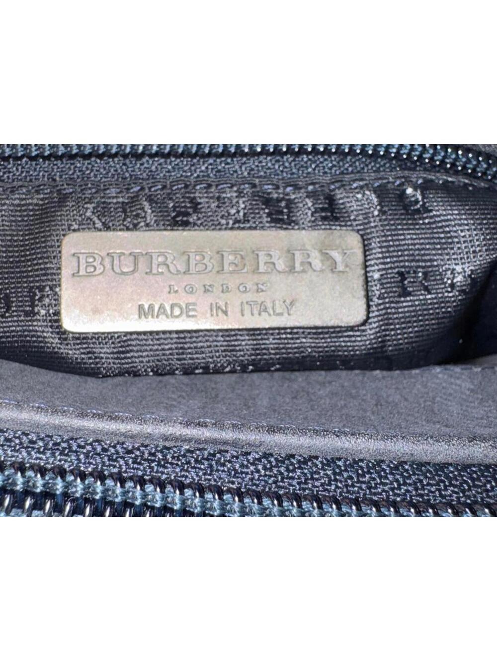 Burberry London Dark Check Tote, Made in Italy Vintage Y2K - Picture 5 of 5